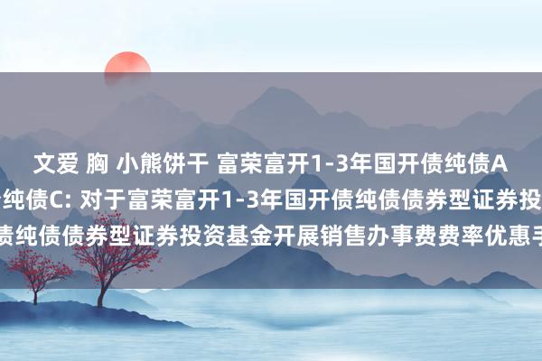 文爱 胸 小熊饼干 富荣富开1-3年国开债纯债A,富荣富开1-3年国开债纯债C: 对于富荣富开1-3年国开债纯债债券型证券投资基金开展销售办事费费率优惠手脚的公告