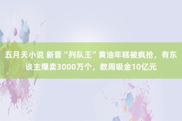 五月天小说 新晋“列队王”黄油年糕被疯抢，有东谈主爆卖3000万个，数周吸金10亿元