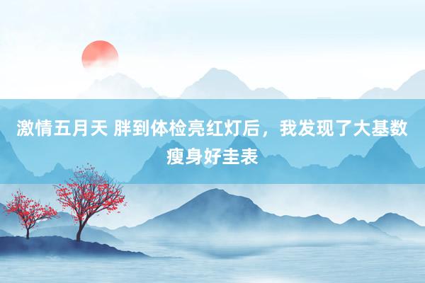 激情五月天 胖到体检亮红灯后，我发现了大基数瘦身好圭表