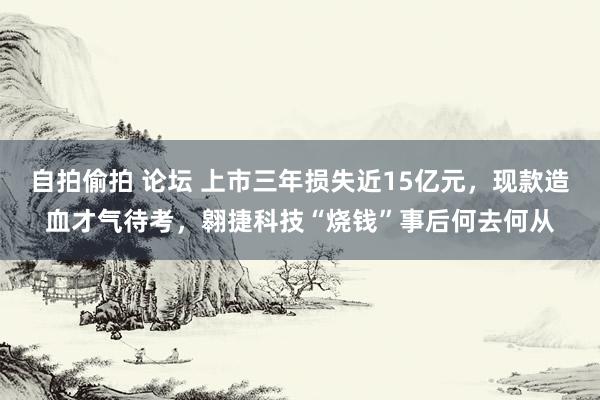自拍偷拍 论坛 上市三年损失近15亿元，现款造血才气待考，翱捷科技“烧钱”事后何去何从