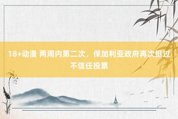 18+动漫 两周内第二次，保加利亚政府再次挺过不信任投票